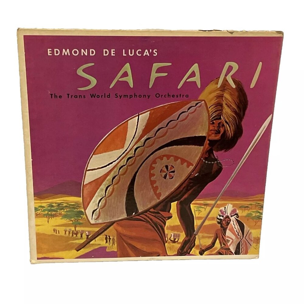 Edmond De Luca's Safari (Vinyl, 1958) Somerset SF 5500 Good+ LP Record Album
